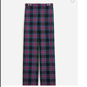 J Crew Sydney Wide leg pant in Tartan Plaid, size 10, New With Tags